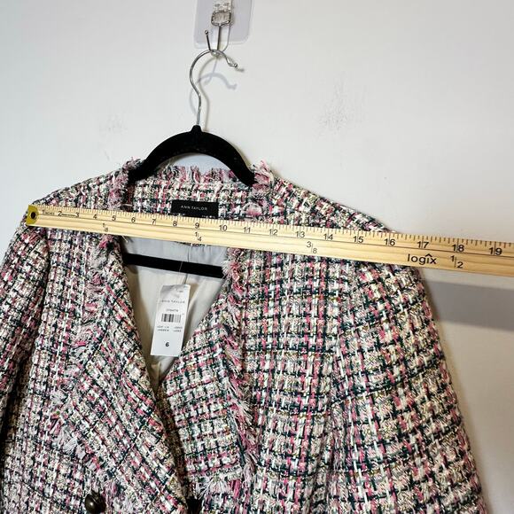 Ann Taylor Classic Tweed Blazer Jacket Size 6 – Chanel-Inspired, NWT - Picture 11 of 13